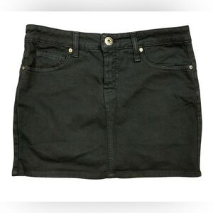 Fiorucci Black Denim Mini Skirt NWOT